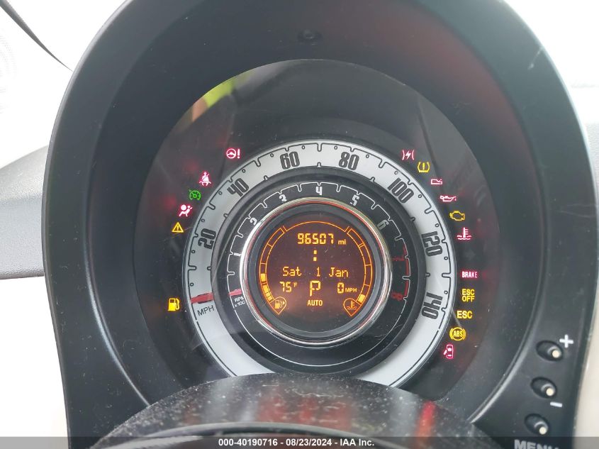 2012 Fiat 500C Pop VIN: 3C3CFFDR6CT384367 Lot: 40190716