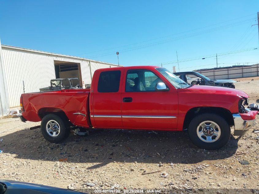 2001 GMC Sierra 1500 Sle VIN: 1GTEC19T91Z199546 Lot: 40190728