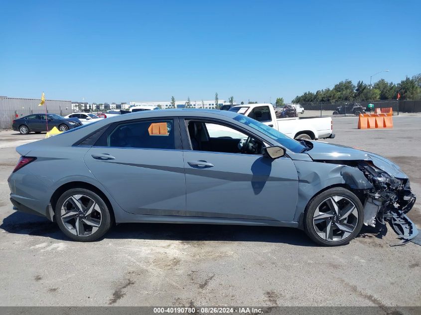 2022 Hyundai Elantra Hybrid Limited VIN: KMHLN4AJ9NU021910 Lot: 40190780