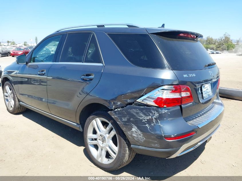 2014 Mercedes-Benz Ml 350 4Matic VIN: 4JGDA5HB3EA276297 Lot: 40190786