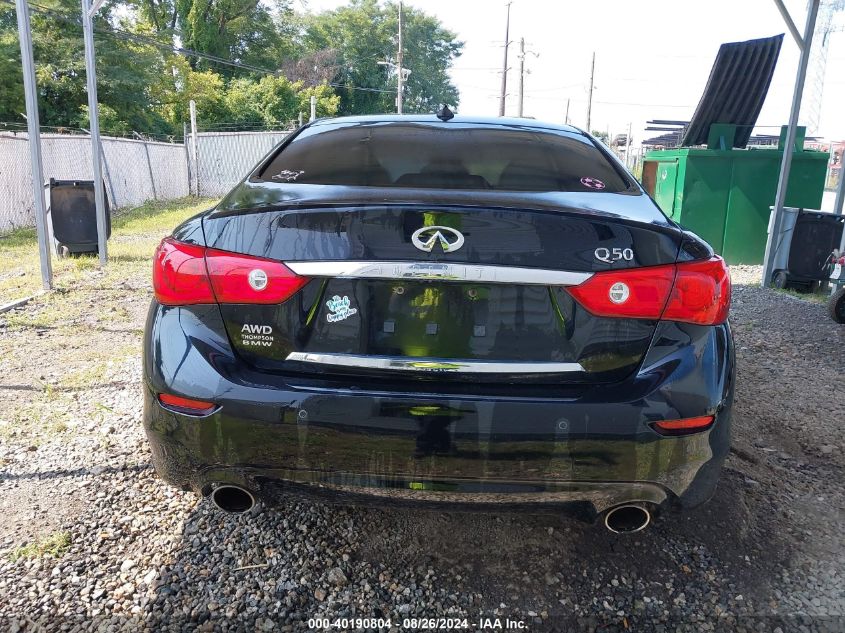 2015 Infiniti Q50 Premium VIN: JN1BV7AR7FM392141 Lot: 40190804