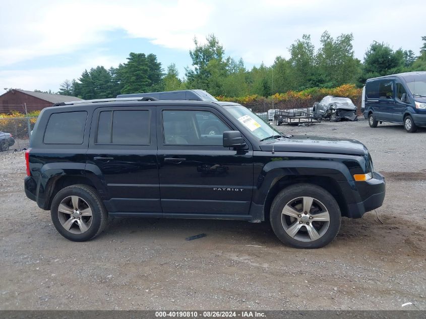 2017 Jeep Patriot High Altitude 4X4 VIN: 1C4NJRFB6HD196238 Lot: 40190810