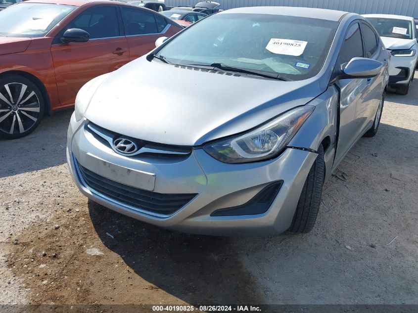 2015 Hyundai Elantra Se VIN: 5NPDH4AE0FH580633 Lot: 40190825