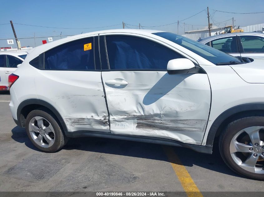 2018 Honda Hr-V Lx VIN: 3CZRU5H37JM719276 Lot: 40190846