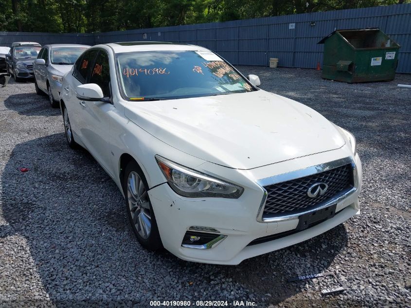 2018 Infiniti Q50 3.0T Luxe VIN: JN1EV7AR2JM444054 Lot: 40190980