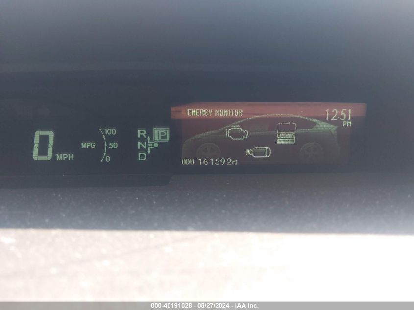 2012 Toyota Prius Two VIN: JTDKN3DU6C1571175 Lot: 40191028