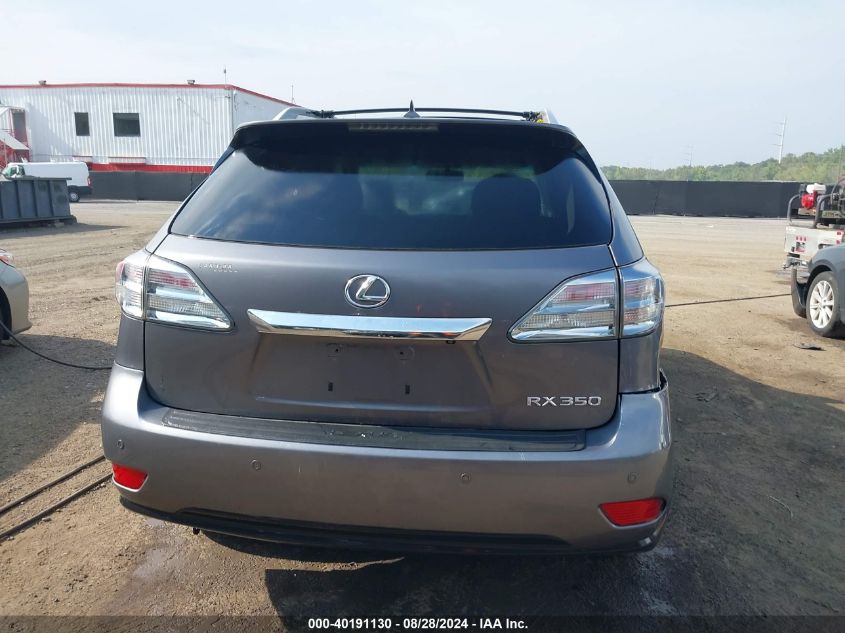 2012 Lexus Rx 350 VIN: 2T2BK1BA4CC125927 Lot: 40191130