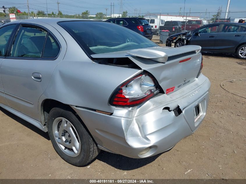 2005 Pontiac Grand Am Se VIN: 1G2NE52E35M110459 Lot: 40191181