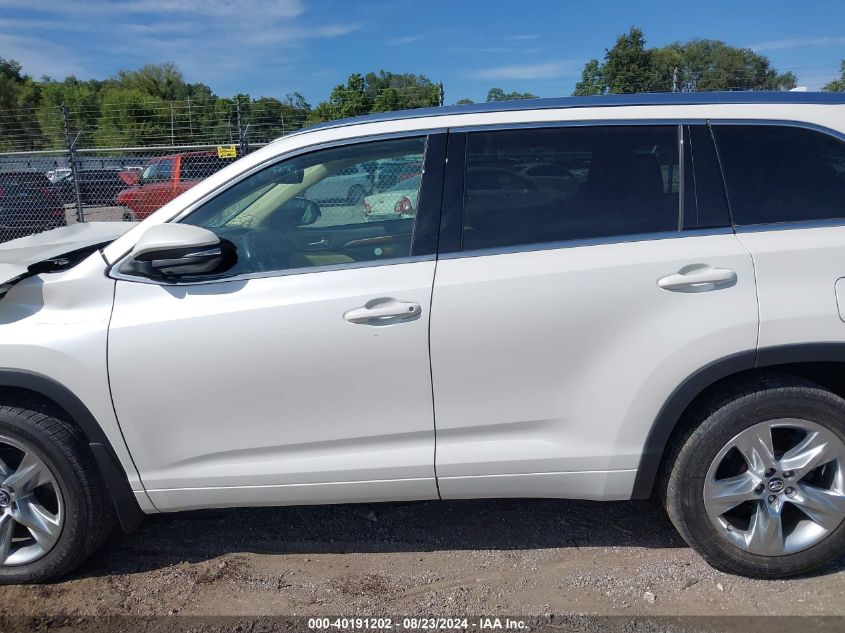 2017 Toyota Highlander Limited VIN: 5TDDZRFH1HS484021 Lot: 40191202