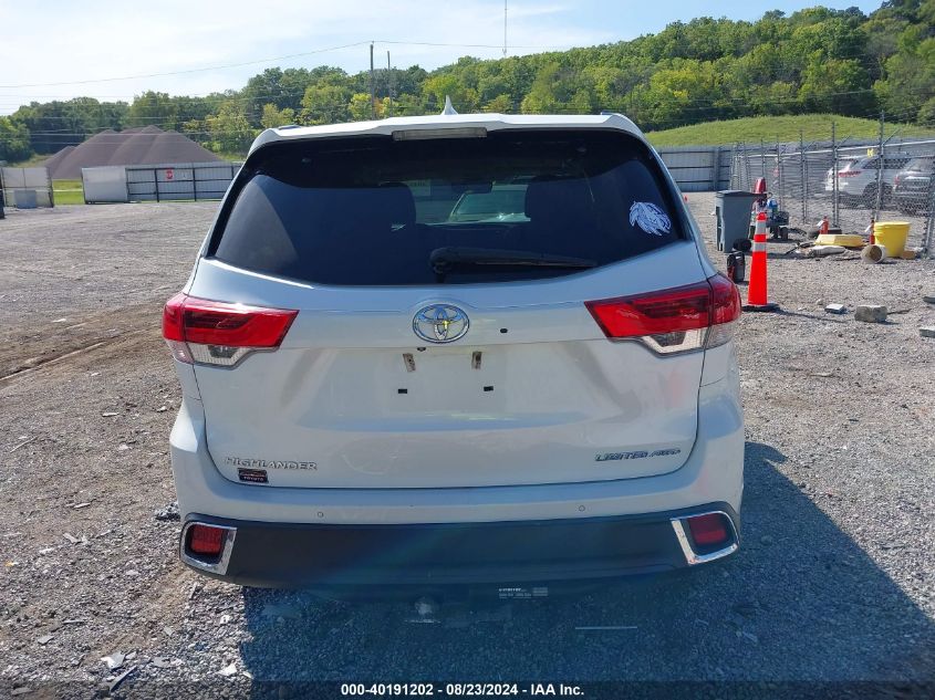 2017 Toyota Highlander Limited VIN: 5TDDZRFH1HS484021 Lot: 40191202