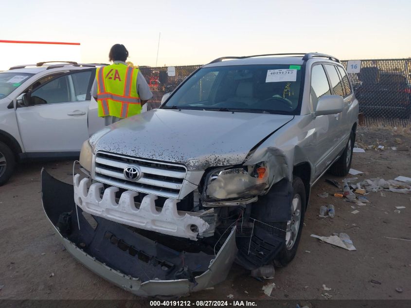 2006 Toyota Highlander V6 VIN: JTEGP21A660114506 Lot: 40191212