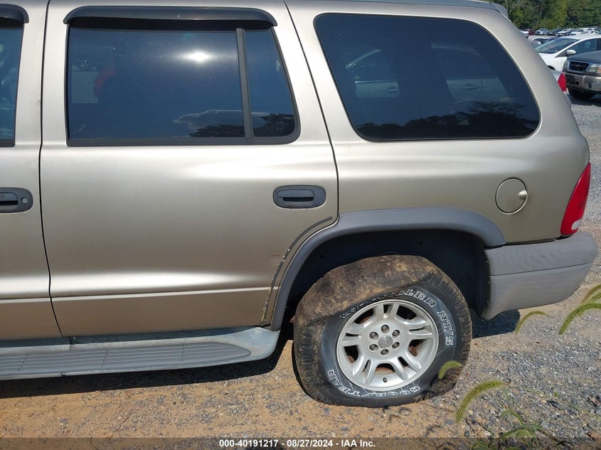 2003 Dodge Durango Sport/Sxt VIN: 1D4HS38N13F563724 Lot: 40191217