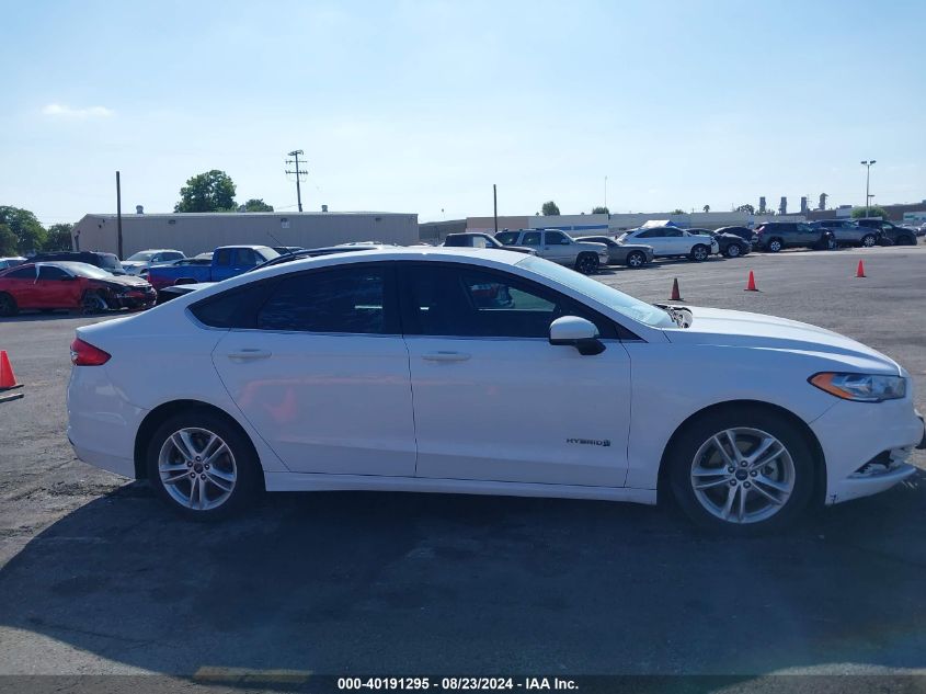 2018 Ford Fusion Hybrid Se VIN: 3FA6P0LU4JR102932 Lot: 40191295