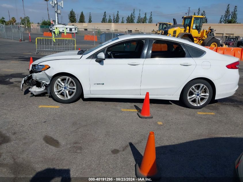 2018 Ford Fusion Hybrid Se VIN: 3FA6P0LU4JR102932 Lot: 40191295