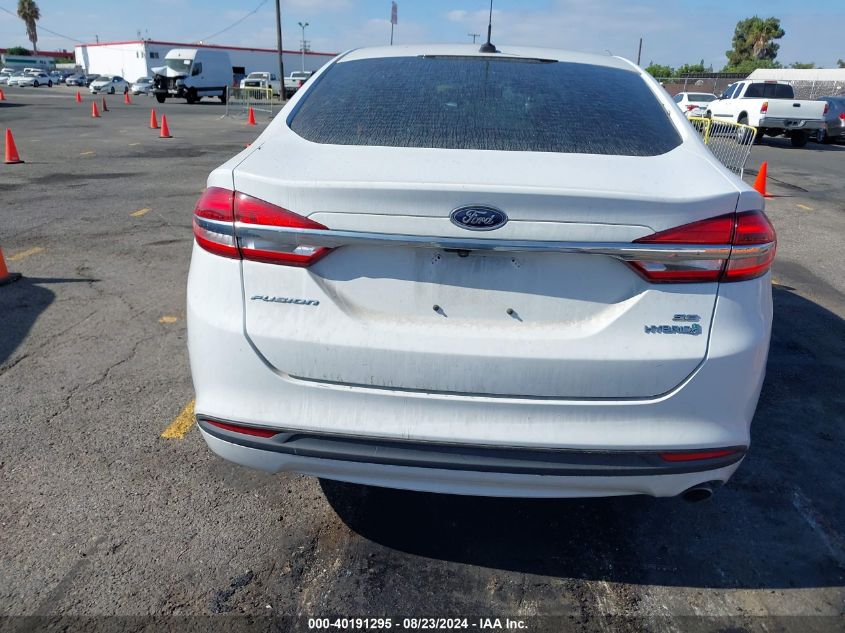 2018 Ford Fusion Hybrid Se VIN: 3FA6P0LU4JR102932 Lot: 40191295