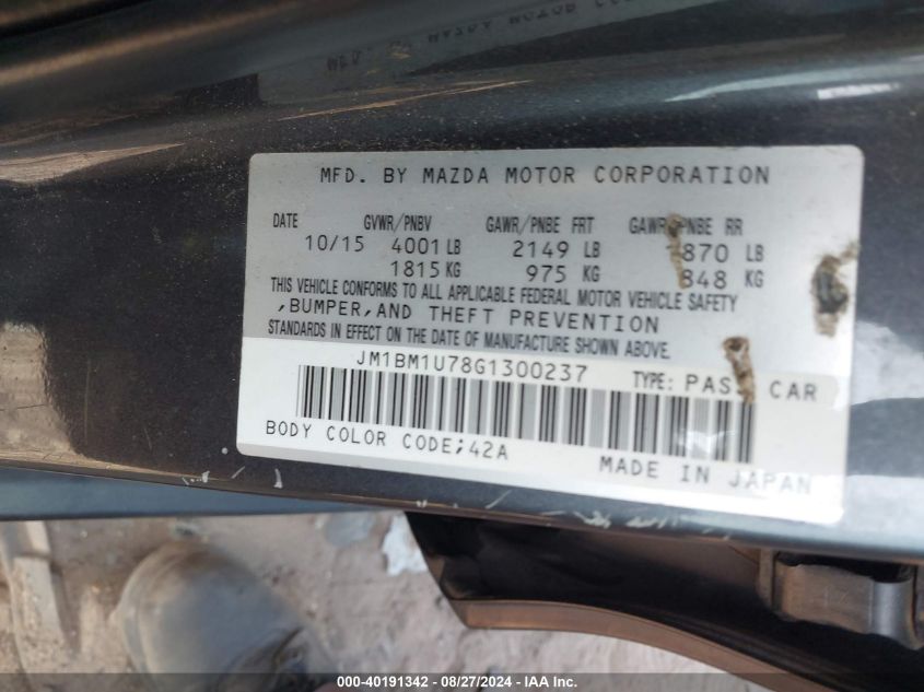 2016 MAZDA MAZDA3 I SPORT - JM1BM1U78G1300237