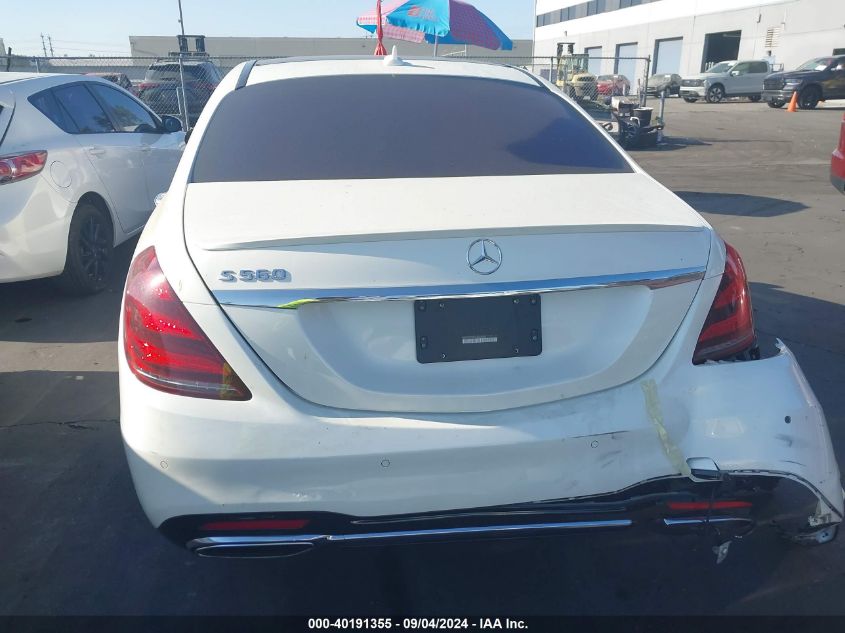 2019 Mercedes-Benz S 560 VIN: WDDUG8DB1KA490989 Lot: 40191355