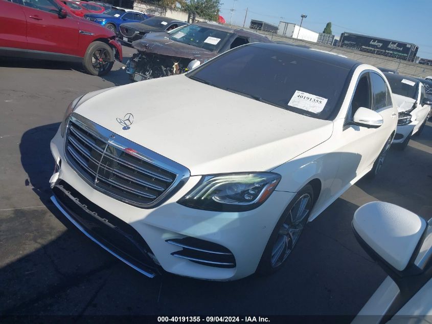 WDDUG8DB1KA490989 2019 MERCEDES-BENZ S CLASS - Image 2