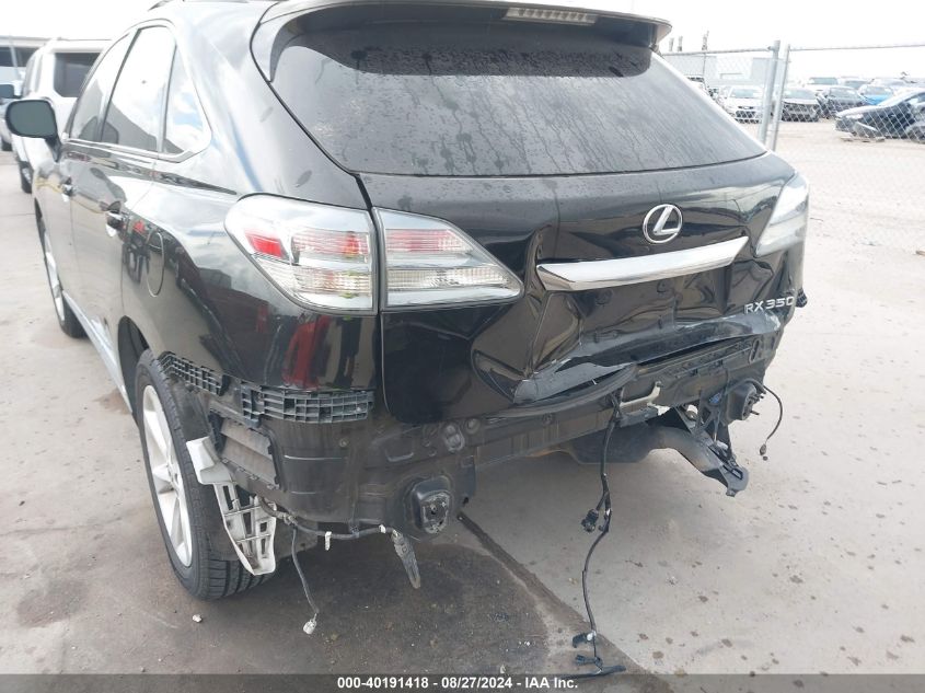 2012 Lexus Rx 350 VIN: 2T2ZK1BA9CC086024 Lot: 40191418