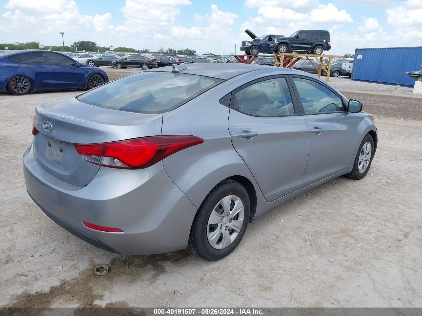 2016 Hyundai Elantra Se/Sport/Limited VIN: 5NPDH4AEXGH748201 Lot: 40277204