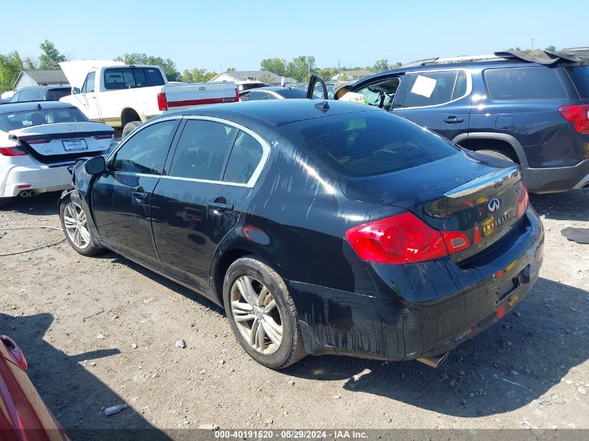 2012 Infiniti G37X VIN: JN1CV6AR8CM679420 Lot: 40191520