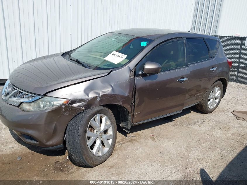 2012 Nissan Murano S VIN: JN8AZ1MW0CW224325 Lot: 40191819