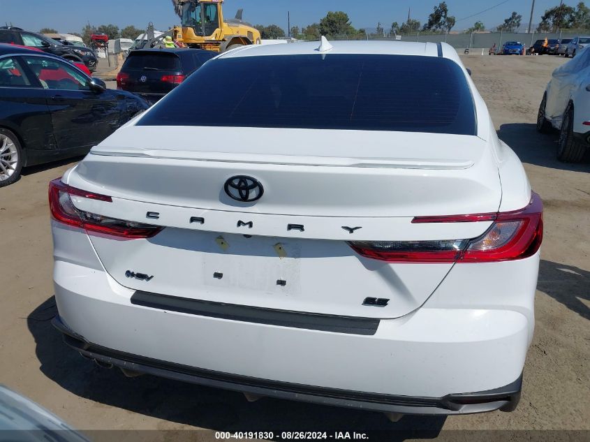 VIN 4T1DAACK5SU505301 2025 TOYOTA CAMRY XSE/XLE/LE/SE