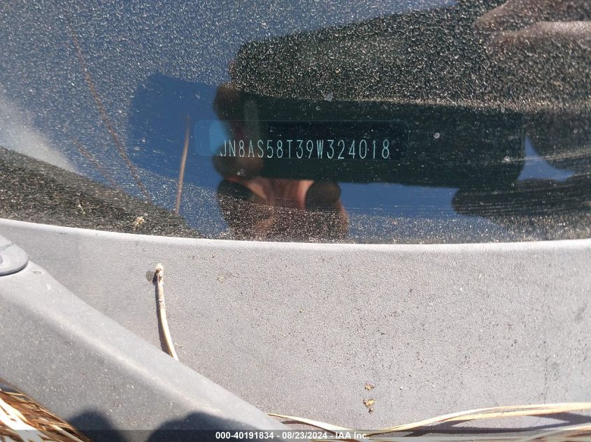 2009 Nissan Rogue Sl VIN: JN8AS58T39W324018 Lot: 40191834