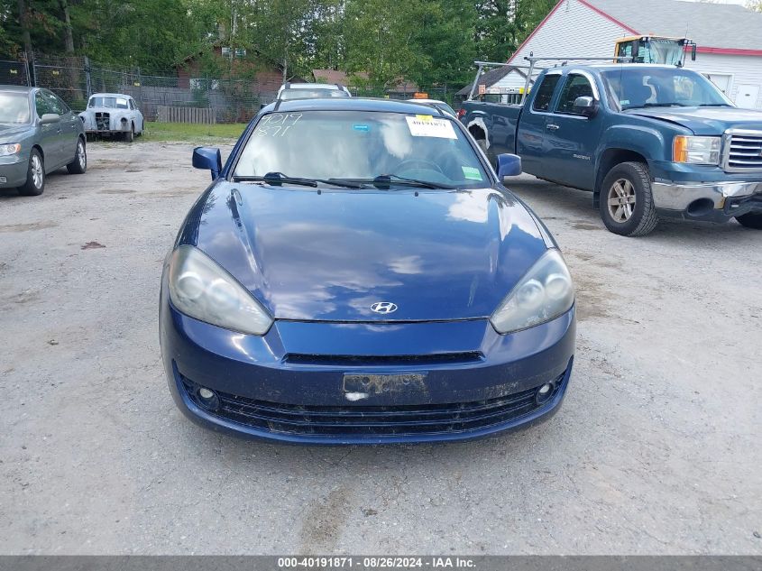 2007 Hyundai Tiburon Gt/Gt Limited/Se VIN: KMHHN66F37U258093 Lot: 40191871