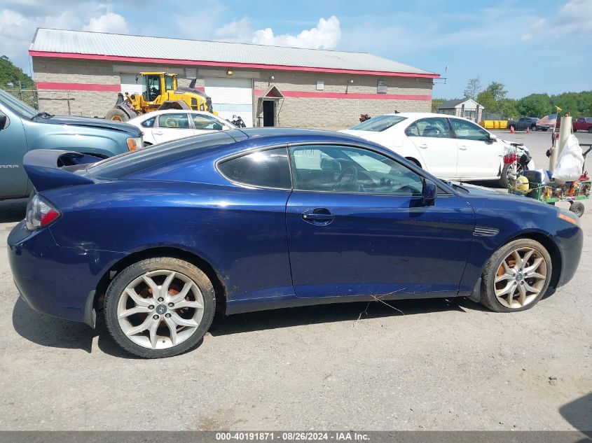 2007 Hyundai Tiburon Gt/Gt Limited/Se VIN: KMHHN66F37U258093 Lot: 40191871