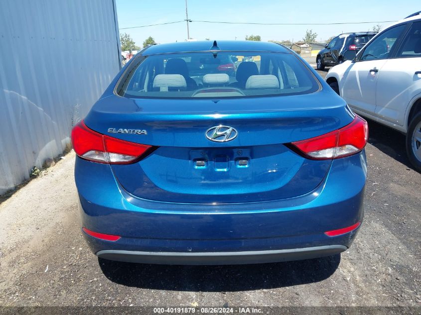 2014 Hyundai Elantra Limited/Se VIN: KMHDH4AE9EU206800 Lot: 40191879