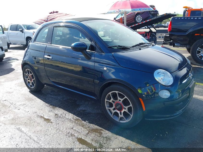 2013 Fiat 500C Pop VIN: 3C3CFFDRXDT647591 Lot: 40191933