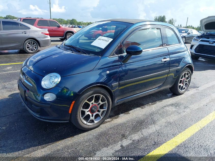 2013 Fiat 500C Pop VIN: 3C3CFFDRXDT647591 Lot: 40191933