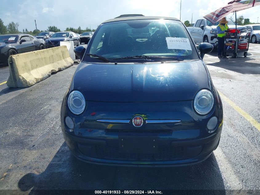 2013 Fiat 500C Pop VIN: 3C3CFFDRXDT647591 Lot: 40191933