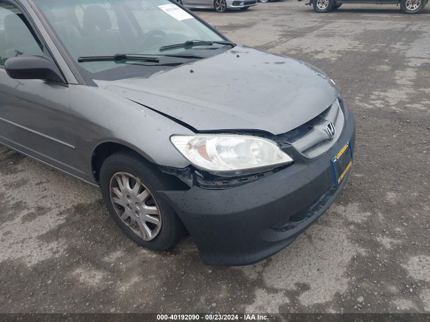 2004 Honda Civic Lx VIN: 2HGES16604H624336 Lot: 40192090