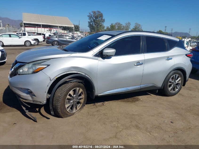 2015 Nissan Murano Sv VIN: 5N1AZ2MH2FN228272 Lot: 40192216