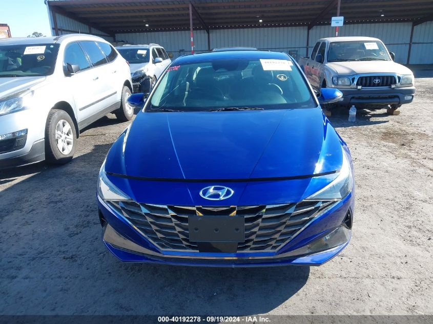 5NPLP4AGXNH067839 2022 Hyundai Elantra Limited