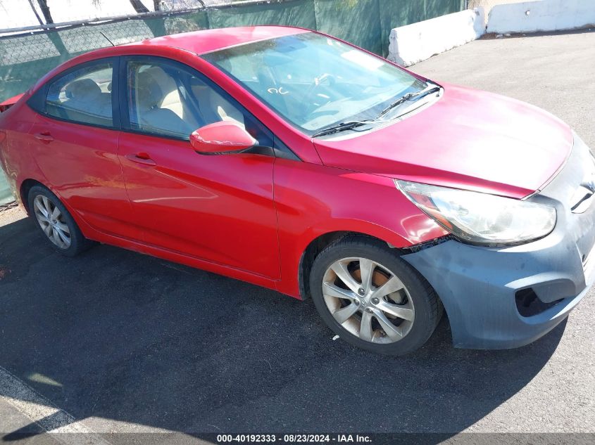 2013 Hyundai Accent Gls VIN: KMHCU4AE7DU379141 Lot: 40192333