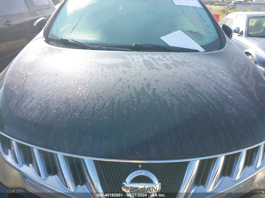 2009 Nissan Murano Sl VIN: JN8AZ18W59W126880 Lot: 40192651