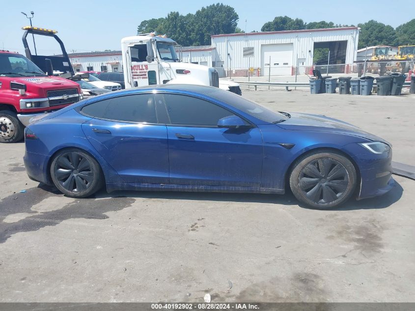 2022 Tesla Model S Dual Motor All-Wheel Drive VIN: 5YJSA1E56NF488427 Lot: 40192902