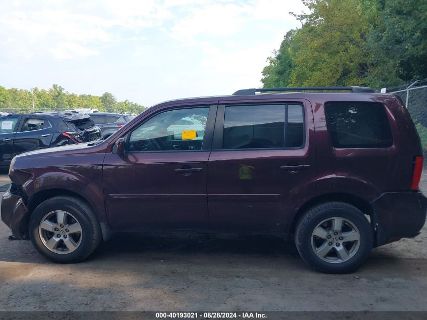 2010 Honda Pilot Ex-L VIN: 5FNYF4H60AB020334 Lot: 40193021