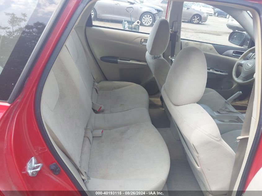 2008 Subaru Impreza 2.5I VIN: JF1GH61688H810007 Lot: 40193115