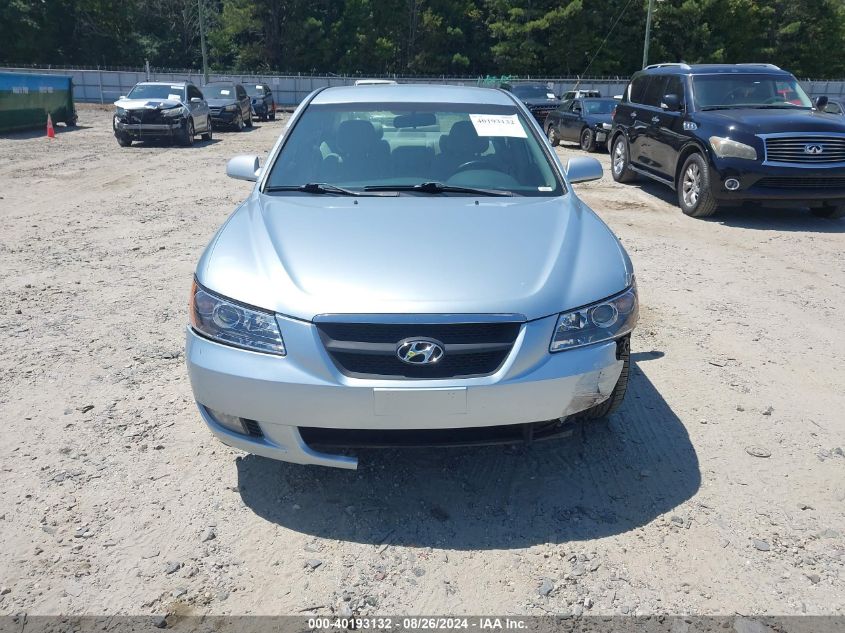 2006 Hyundai Sonata Gls V6/Lx V6 VIN: 5NPEU46F86H091219 Lot: 40193132