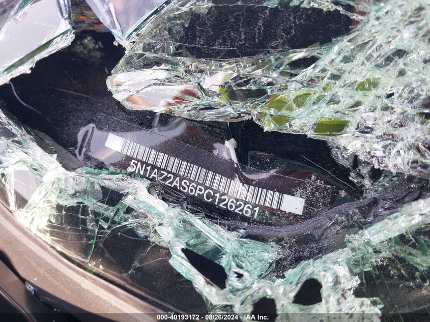 2023 Nissan Murano S Intelligent Awd VIN: 5N1AZ2AS6PC126261 Lot: 40193172