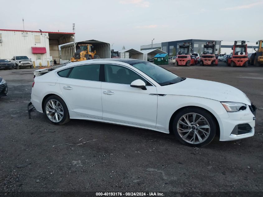 2023 Audi A5 Sportback Premium Plus 40 Tfsi Quattro S Tronic VIN: WAUCBCF54PA050574 Lot: 40193176