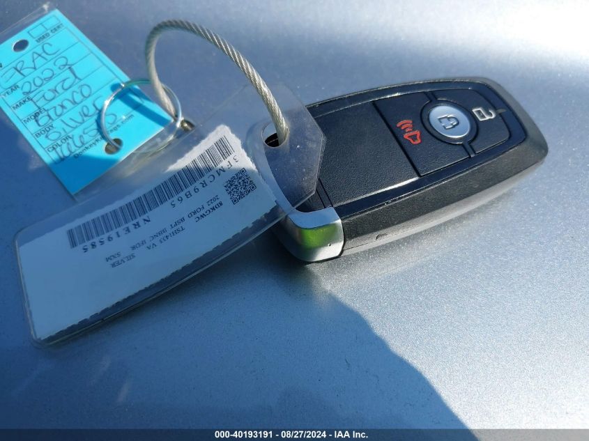 2022 Ford Bronco Sport Big Bend VIN: 3FMCR9B65NRE19585 Lot: 40193191