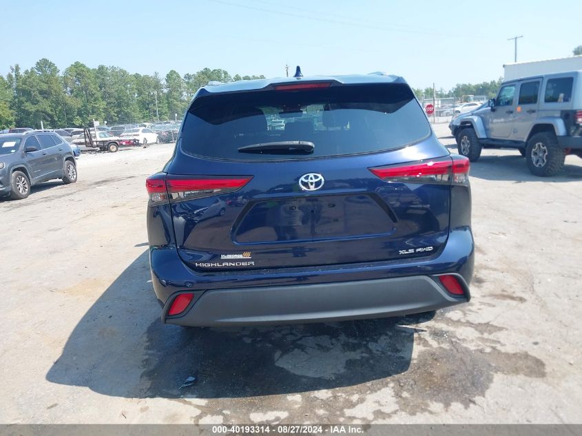 2021 Toyota Highlander Xle VIN: 5TDHZRBH3MS530630 Lot: 40193314