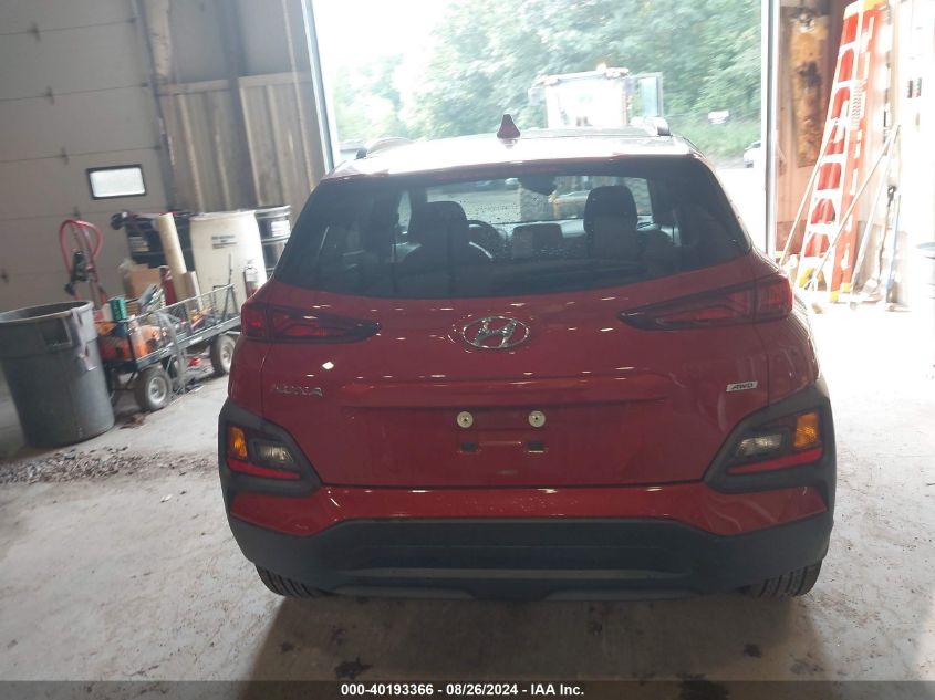 2021 Hyundai Kona Sel Plus VIN: KM8K6CAA2MU615045 Lot: 40193366