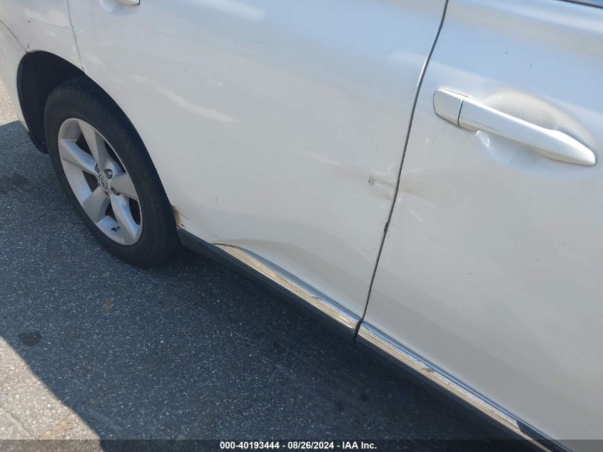 2010 Lexus Rx 350 VIN: 2T2BK1BAXAC017115 Lot: 40193444