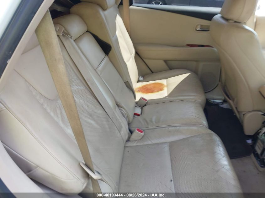 2010 Lexus Rx 350 VIN: 2T2BK1BAXAC017115 Lot: 40193444